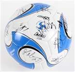 Milwaukee Wave Team Signed Soccer Ball w/ Championship Ring Snow Globe