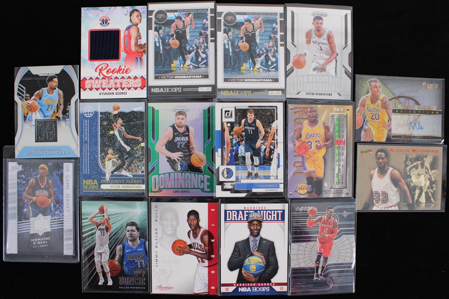 2000s NBA Trading Cards w/ Jermain ONeal, Victor Wembanyama & more (Lot of 16)