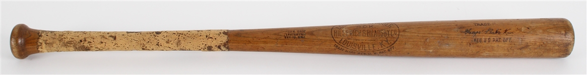 1918-21 circa George “Babe” Ruth 40K Hillerich & Bradsby Louisville Slugger Professional Model Bat (MEARS LOA)