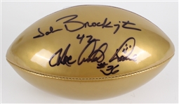 1971-77 John Brockington Green Bay Packers Signed Football (JSA)