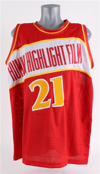 1982-94 Dominique Wilkins Atlanta Hawks Signed Jersey (Prime Time)