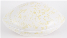 1996 Reggie White, Brett Favre & more Green Bay Packers Super Bowl XXXI Multi Signed Football (JSA)