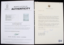 1984 Gerald Ford Signed Letter to Harmon Killebrew (Beckett)
