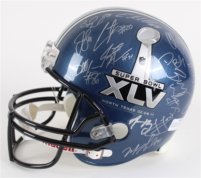 2011 Clay Matthews, Donald Driver & more Green Bay Packers Super Bowl XLV Multi Signed Helmet (JSA)