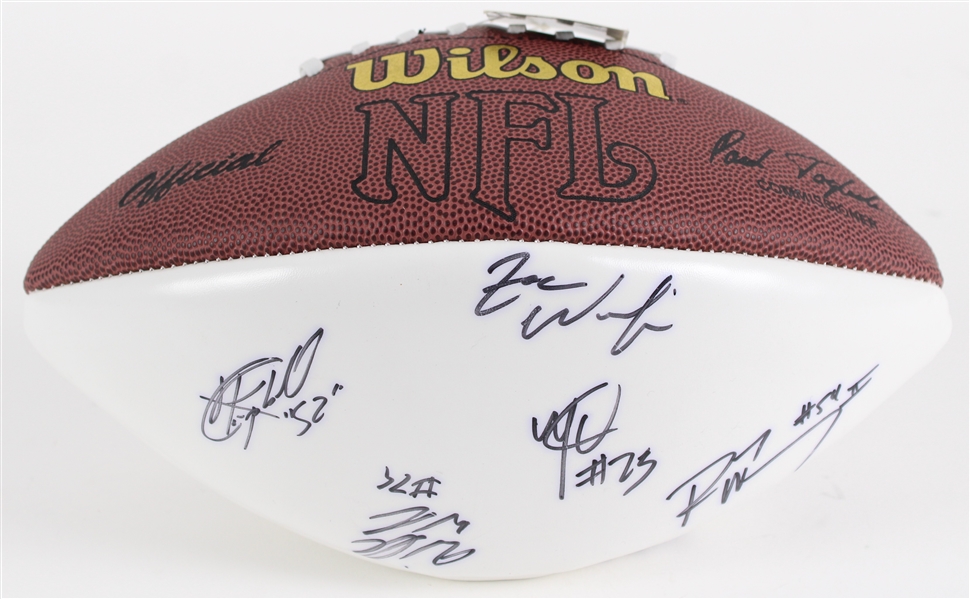 2000s Aaron Rodgers, Chris White & more Green Bay Packers Multi Signed Football (JSA) 