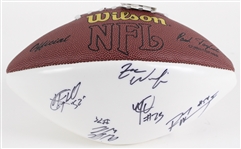 2000s Aaron Rodgers, Chris White & more Green Bay Packers Multi Signed Football (JSA) 
