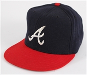 1990s Greg Maddux Atlanta Braves Game Worn Cap (MEARS LOA)