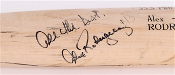 2004 Alex Rodriguez Old Hickory Signed Professional Model Game Used Bat (JSA) MEARS A8