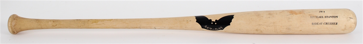 2009-2010 circa Michael (Giancarlo) Stanton Professional Model Game Used Sam Bat (MEARS A8)
