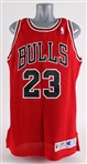 1995-96 Michael Jordan Chicago Bulls Pro Cut Road Jersey *MEARS Pro Cut*