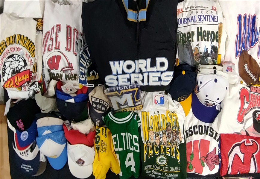 1970s-2020s Milwaukee Brewers, Basketball Newspapers, Magazines, Caps & more (Lot of 250+)