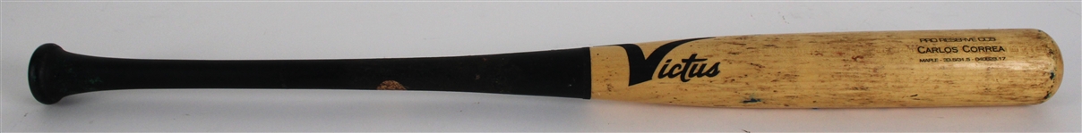 2023 Carlos Correa Victus Professional Model Game Used Bat (MEARS A9)