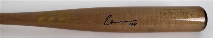 2026 Elly De La Cruz Cincinnati Reds Signed Marucci Professional Model Game Used Bat (PSA/DNA) MEARS A8