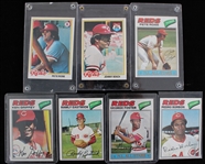 1977-1978 Cincinnati Reds Topps Trading Cards (Lot of 39)