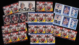 1990s Basketball, Football, Desert Storm & more Uncut Trading Card Sheets (Lot of 260+)