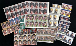 1990s Basketball, Football, Desert Storm & more Uncut Trading Card Sheets (Lot of 260+)