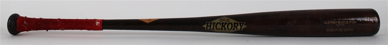 2018 Byron Buxton Old Hickory Professional Model Game Used Bat (MEARS A9)