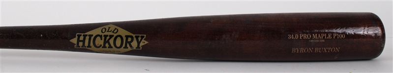 2018 Byron Buxton Old Hickory Professional Model Game Used Bat (MEARS A9)