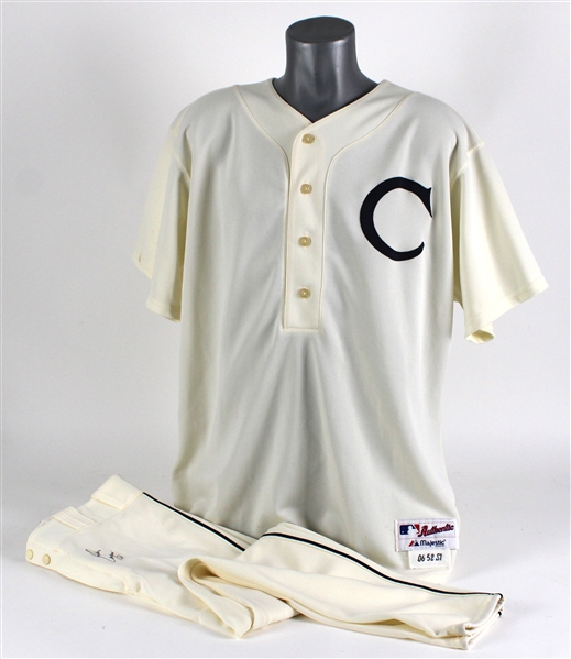 2006 Don Cooper Chicago White Sox TBTC for 1906 Signed Game Worn Uniform (JSA) MEARS LOA