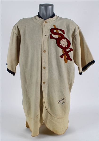 1940-41 Jimmy Dykes Chicago White Sox Game Worn Managers Jersey (MEARS LOA)