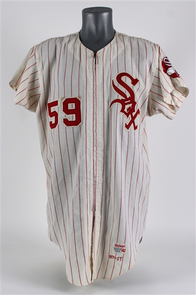 1971 Duane Josephson Chicago White Sox Game Worn Home Jersey (restored/MEARS LOA)