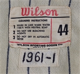 1961 Frank Baumann Chicago White Sox Game Worn Home Jersey (MEARS / Restored Numbers)