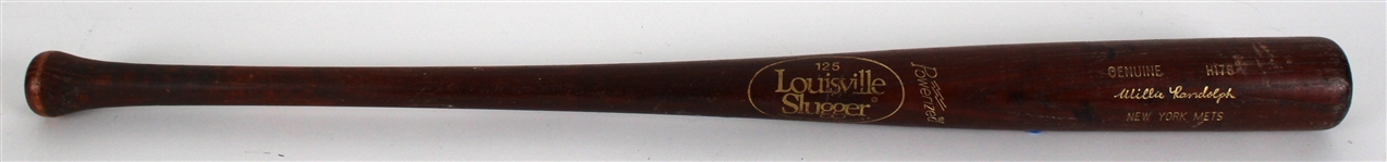 1992 Willie Randolph New York Mets Louisville Slugger Professional Model Bat (MEARS LOA)