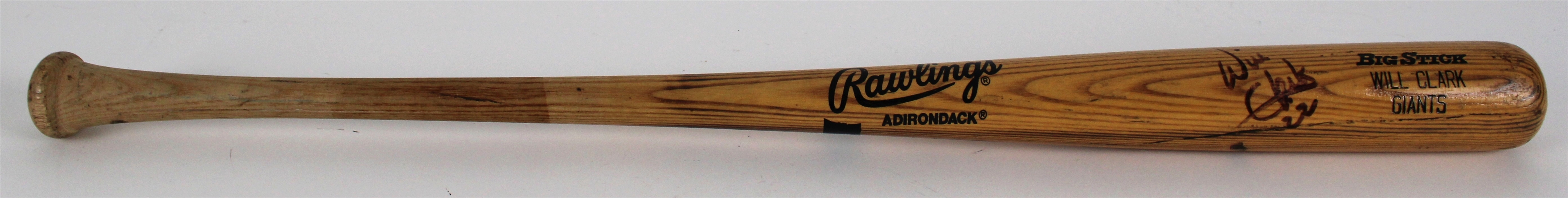 1990 Will Clark San Francisco Giants Signed Rawlings Adirondack Professional Model Bat (JSA) MEARS A8