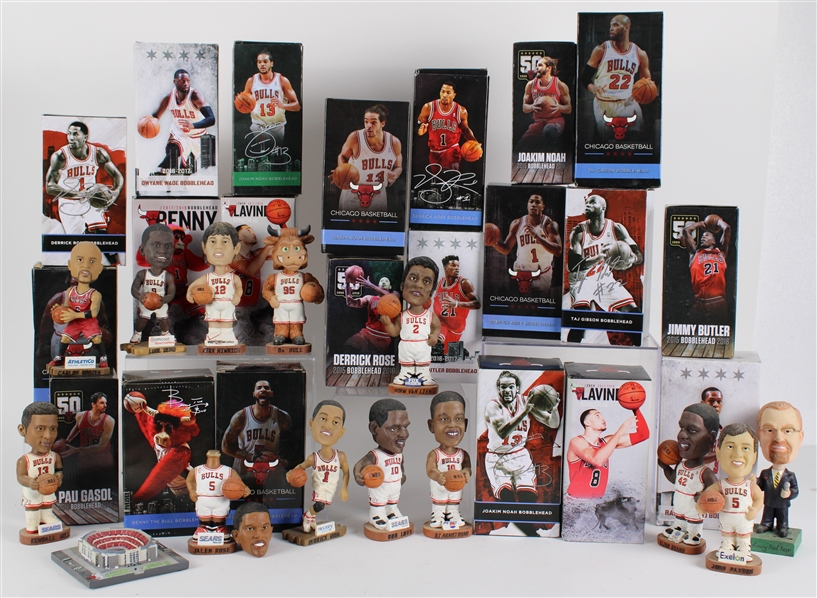 2000s Chicago Bulls Bobblehead Collection (Lot of 33) 