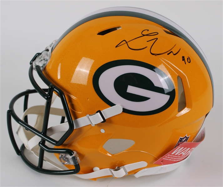 2023-present Lukas Van Ness Green Bay Packers Signed Riddell Helmet (JSA) 