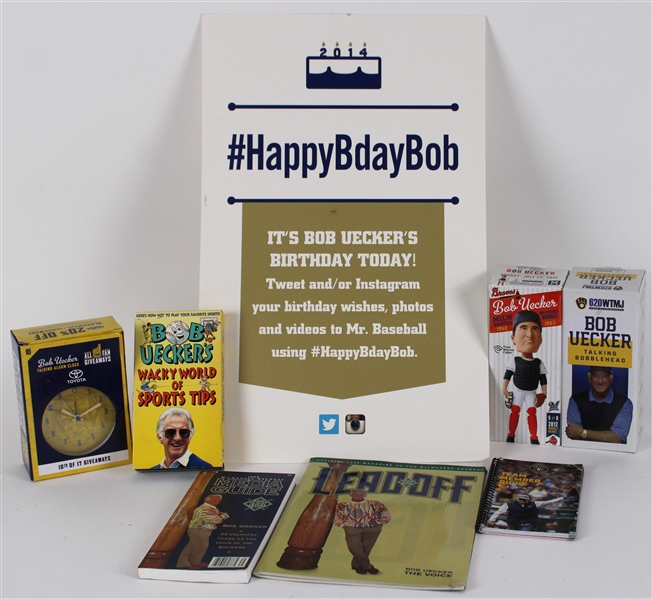 1989-2025 Bob Uecker Milwaukee Brewers Collection (Lot of 8)