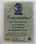 1997-98 Warrick Dunn Tampa Bay Buccaneers Signed Pro Line Card w/ Headliners Figure