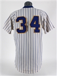 1984-85 Rollie Fingers Milwaukee Brewers Game Worn Home Jersey (MEARS A9.5)