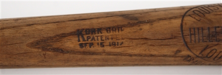 1921-1928 Tris Speaker Hillerich & Bradsby Louisville Slugger 40K Professional Model Bat (MEARS LOA)