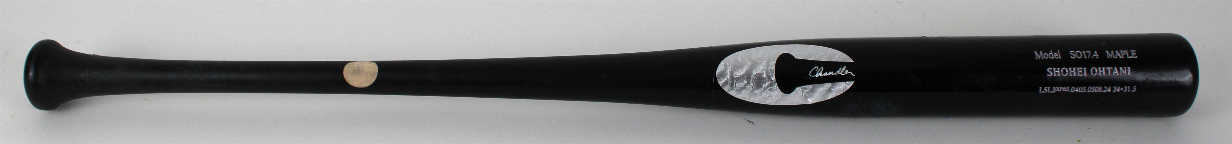 2024 Shohei Ohtani Chandler Professional Model Game Used Bat (MEARS A8)
