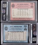 1984 Joe Meriweather & Jay Murphy Star PSA Slabbed Trading Cards (Lot of 2)