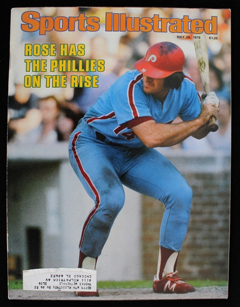 1979 Pete Rose Philadelphia Phillies Cover Sports Illustrated 